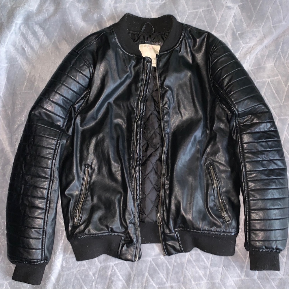 Boys Faux Leather Zara Jacket